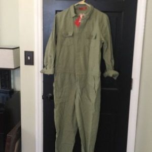 One piece khaki jumpsuit